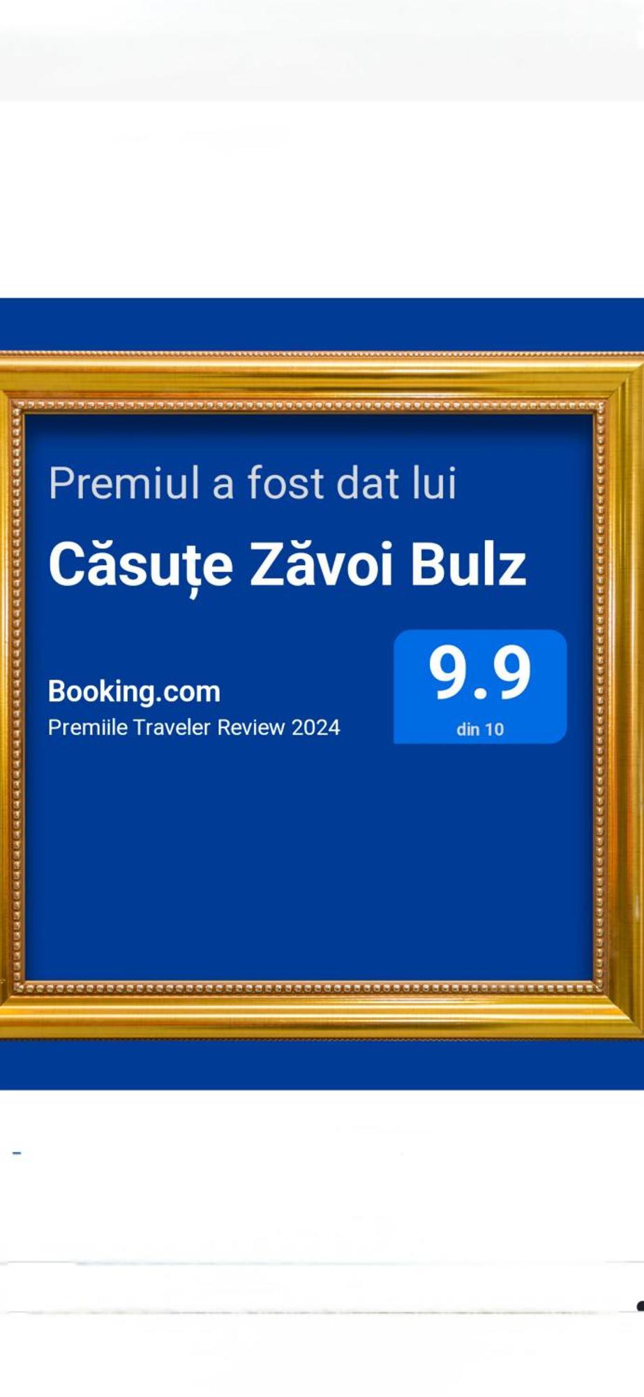 Casute Zavoi Bulz Villa Exterior photo